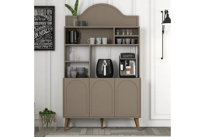 Kaffebarskåp Hazim Tre Atlas / Valnöt - Atlas / Valnöt - Förvaring - Skåp - Barskåp