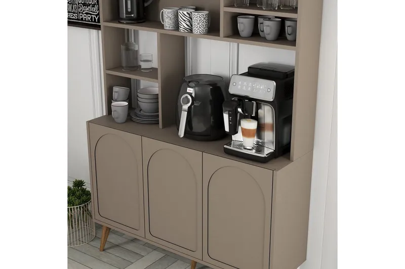 Kaffebarskåp Hazim Tre Atlas / Valnöt - Atlas / Valnöt - Förvaring - Skåp - Barskåp