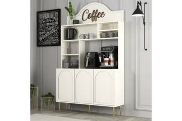 Kaffebarskåp Hazim Tre Gräddfärgad / Rany - Gräddfärgad / Rany - Förvaring - Skåp - Barskåp