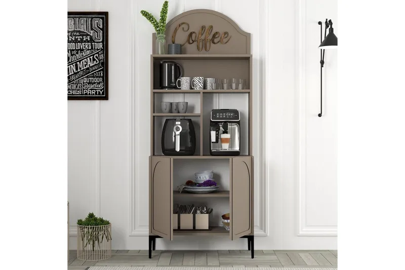 Kaffebarskåp Hazim Två Atlas / Svart - Atlas / Svart - Förvaring - Skåp - Barskåp