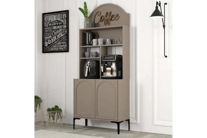 Kaffebarskåp Hazim Två Atlas / Svart - Atlas / Svart - Förvaring - Skåp - Barskåp