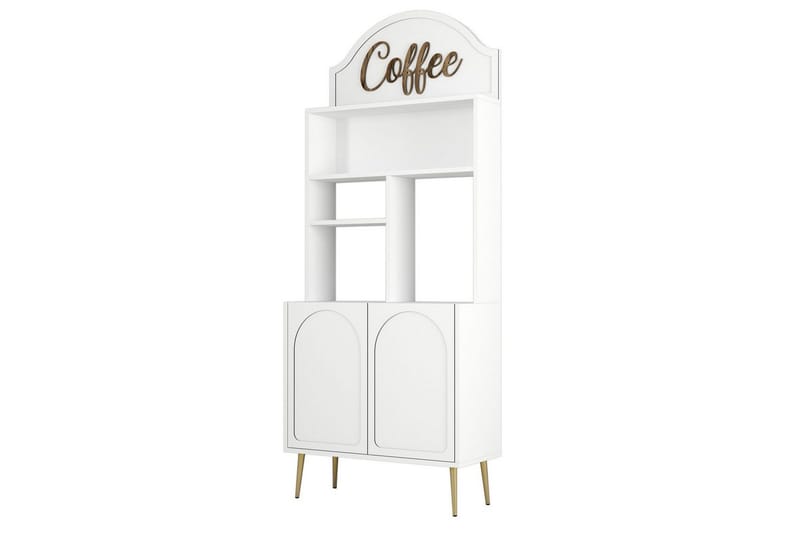 Kaffebarskåp Hazim Två Vit / Rany - Vit / Rany - Förvaring - Skåp - Barskåp