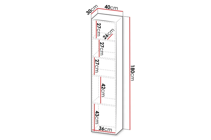 Kangana Highboard - Brun/Svart - Förvaring - Skåp - Förvaringsskåp