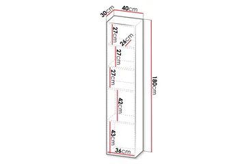 Kangana Highboard - Svart - Förvaring - Skåp - Förvaringsskåp