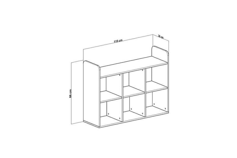 Konsol Sakarya 2 Vit - Vit - Förvaring - Skåp - Förvaringsskåp