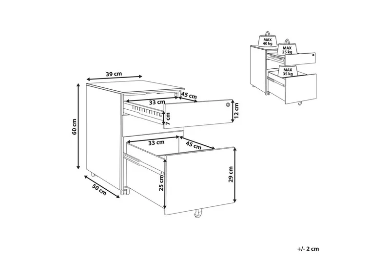 Kontorsskåp Cami Grön - Grön - Förvaring - Skåp - Förvaringsskåp