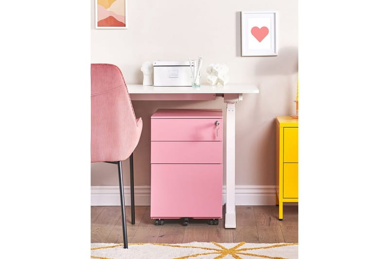Kontorsskåp Cami Rosa - Rosa - Förvaring - Skåp - Förvaringsskåp