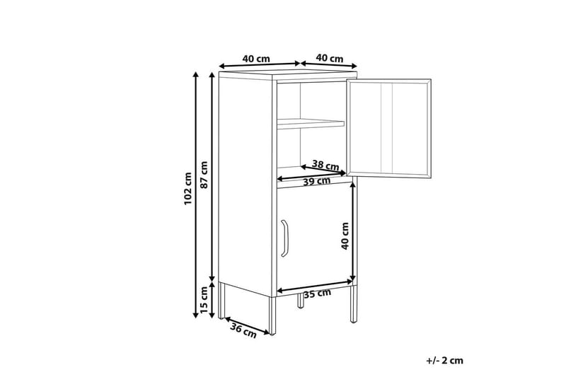 Kontorsskåp Huron Grön - Grön - Förvaring - Skåp - Förvaringsskåp