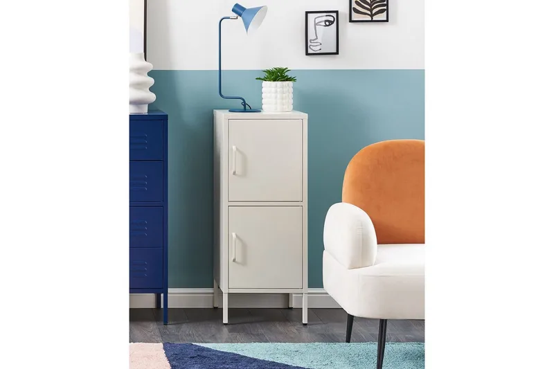 Kontorsskåp Huron Vit - Vit - Förvaring - Skåp - Förvaringsskåp