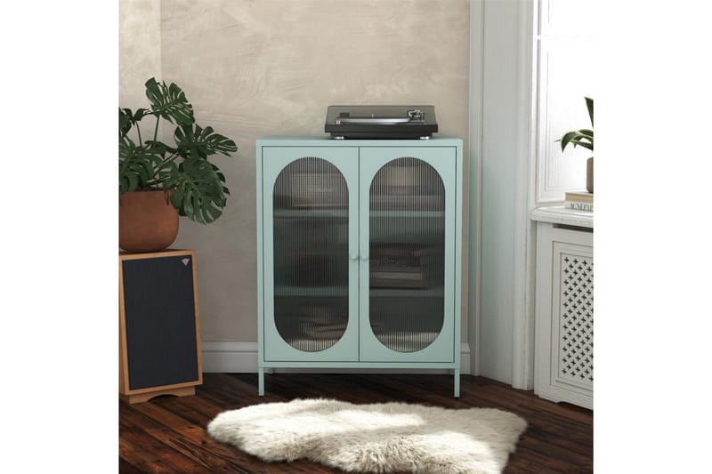 Medicinskåp Loft24 Skåp Luna 80x40x102 cm, Himmelsblå Light Blue,Blå - Förvaring - Skåp - Förvaringsskåp - Säkerhetsskåp - Medicinskåp