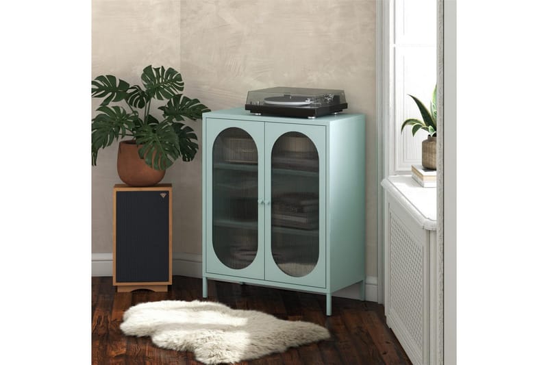 Medicinskåp Loft24 Skåp Luna 80x40x102 cm, Himmelsblå Light Blue,Blå - Förvaring - Skåp - Förvaringsskåp - Säkerhetsskåp - Medicinskåp