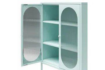 Medicinskåp Loft24 Skåp Luna 80x40x102 cm, Himmelsblå Light Blue,Blå - Förvaring - Skåp - Vitrinskåp