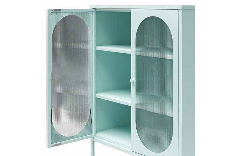 Medicinskåp Loft24 Skåp Luna 80x40x102 cm, Himmelsblå Light Blue,Blå - Förvaring - Skåp - Förvaringsskåp - Säkerhetsskåp - Medicinskåp