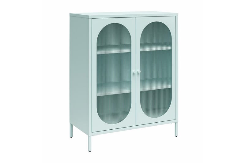 Medicinskåp Loft24 Skåp Luna 80x40x102 cm, Himmelsblå Light Blue,Blå, undefined