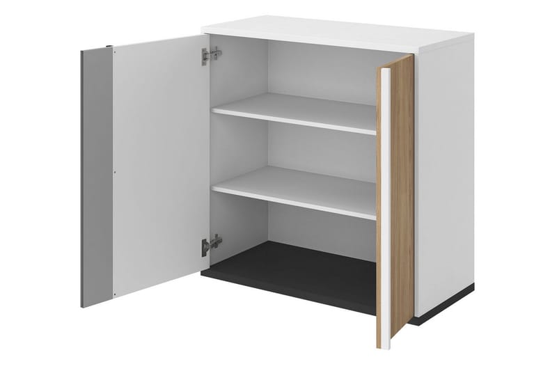 Metropolitan Highboard - Brun/Vit/Ljusgrå/Svart - Förvaring - Skåp - Förvaringsskåp