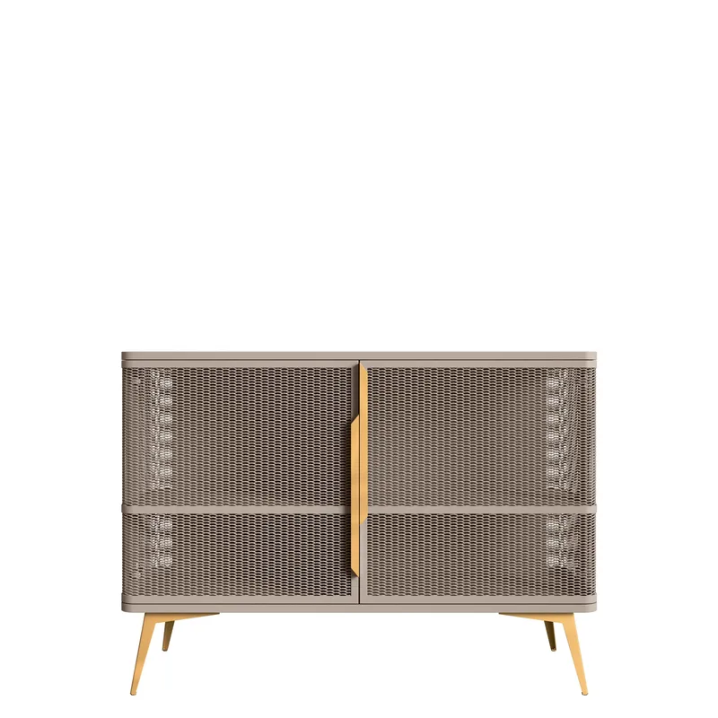 Mireva Skänk 120 cm - beige, guld - Förvaring - Skåp - Barskåp