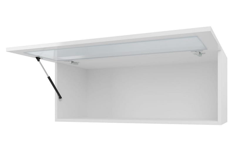 Narbonne Smalt Vitrinskåp 32 cm djup 35 cm bred 90 cm hög Mörkt Trä Glas - Natur/Svart - Förvaring - Skåp - Vitrinskåp