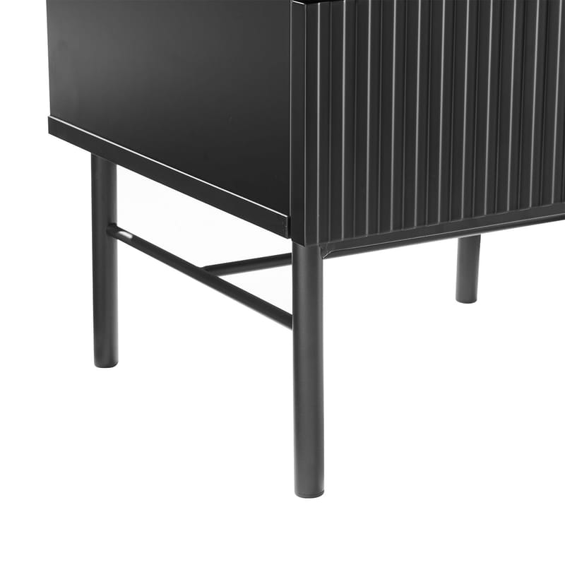 Nattduksbord Sequence med 2 lådor 45x40x55 cm - Svart - Förvaring - Skåp - Förvaringsskåp