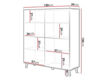 Orvik Skänk 120 cm - svart - Förvaring - Skåp - Förvaringsskåp