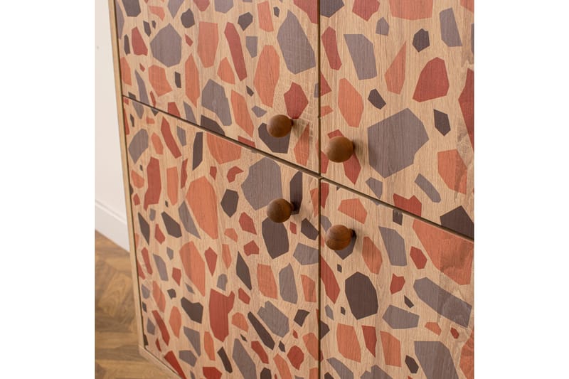 Pebble Highboard 95x111 cm Brun - Hanah Home - Förvaring - Skåp - Förvaringsskåp