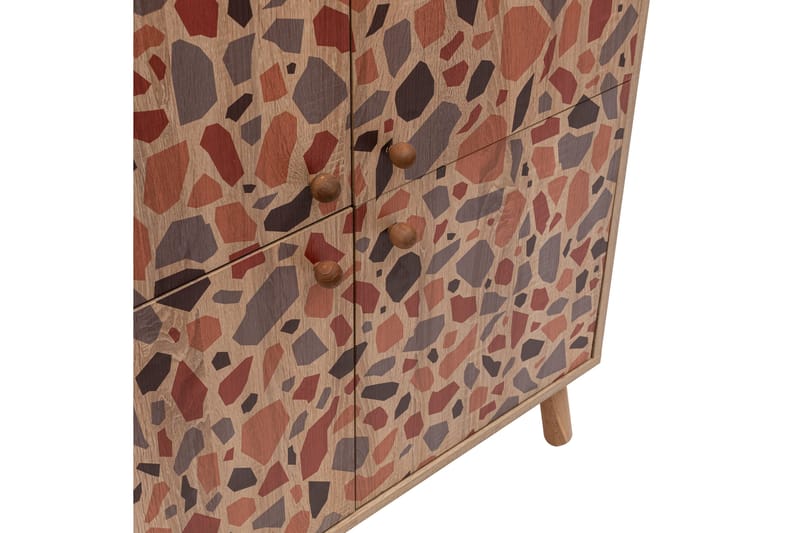 Pebble Highboard 95x111 cm Brun - Hanah Home - Förvaring - Skåp - Förvaringsskåp