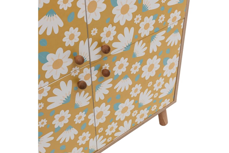 Posy Highboard 95x111 cm Brun/Vit - Hanah Home - Förvaring - Skåp - Förvaringsskåp