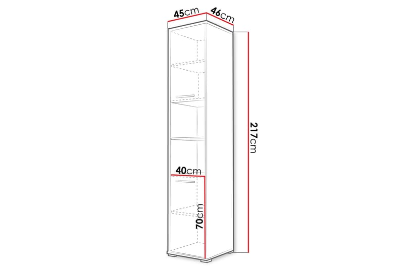 Rauk Highboard - Grå - Förvaring - Skåp - Förvaringsskåp