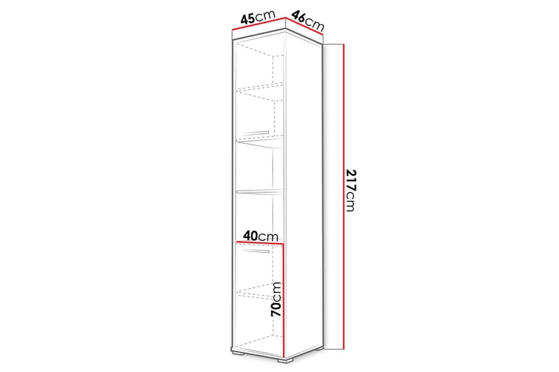 Rauk Highboard - Grå - Förvaring - Skåp - Förvaringsskåp