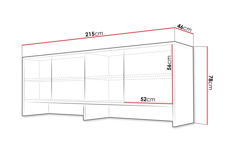Rauk Highboard - Vit - Förvaring - Skåp - Förvaringsskåp