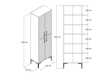 Retzow Highboard - Beige - Förvaring - Skåp - Förvaringsskåp