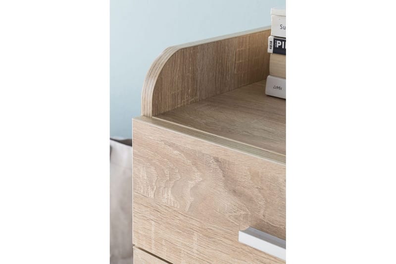 Rullkontejner Wohnling 4 lådor med hjul, förvaringsbricka, foliebelagd spånskiva, modern stil Sonoma - Sonoma - Förvaring - Förvaringsmöbler - Byrå - Hurtsar