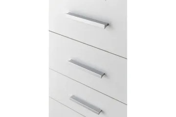 Rullkontejner Wohnling 4 lådor med hjul, förvaringsbricka, foliebelagd spånskiva, modern stil Vit - Vit - Förvaring - Förvaringsmöbler - Byrå - Hurtsar