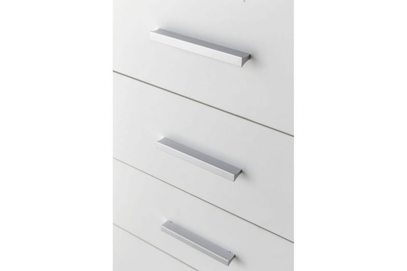 Rullkontejner Wohnling 4 lådor med hjul, förvaringsbricka, foliebelagd spånskiva, modern stil Vit - Vit - Förvaring - Skåp - Förvaringsskåp
