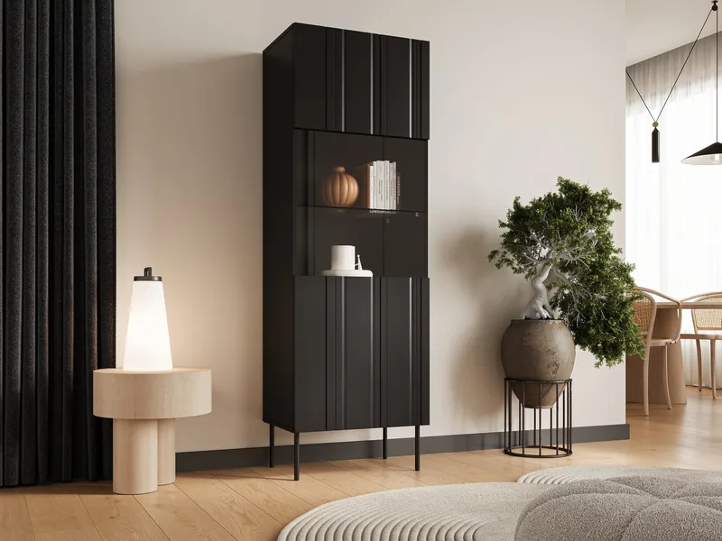 Rynlin Vitrinskåp 180 cm - Förvaring - Skåp - Vitrinskåp