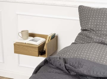 Sängbord Ashlan 40x32xh16,5 cm - Natur (vild ek-look) - Förvaring - Skåp - Förvaringsskåp