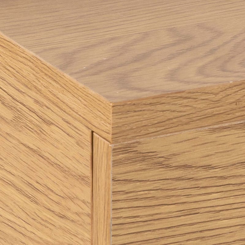 Sängbord Ashlan 40x32xh16,5 cm - Natur (vild ek-look) - Förvaring - Skåp - Förvaringsskåp
