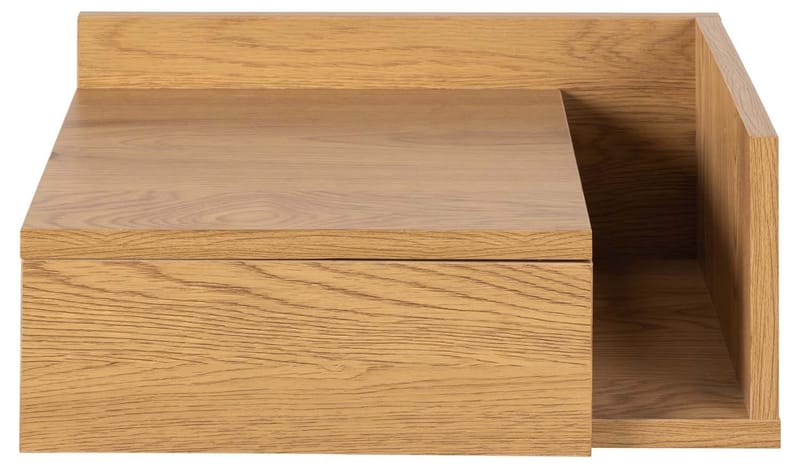 Sängbord Ashlan 40x32xh16,5 cm - Natur (vild ek-look) - Förvaring - Skåp - Förvaringsskåp