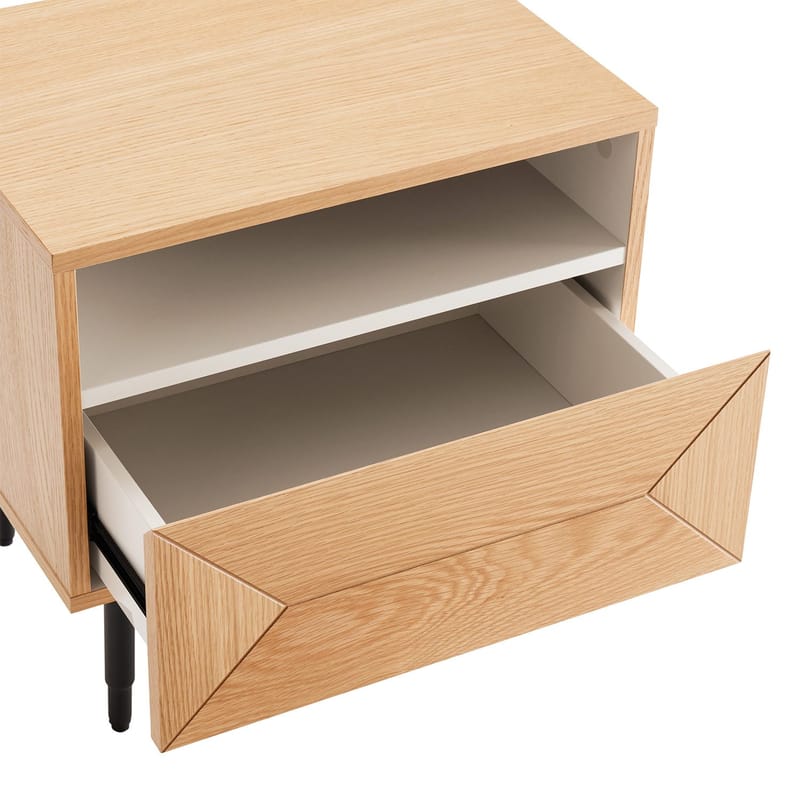 Sängbord Nate 50x40x50 cm ek - beige - Förvaring - Skåp - Förvaringsskåp