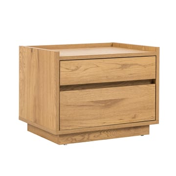 Sängbord Sacha 50x40x40 cm melamin med ekbark - brun - Förvaring - Skåp - Förvaringsskåp