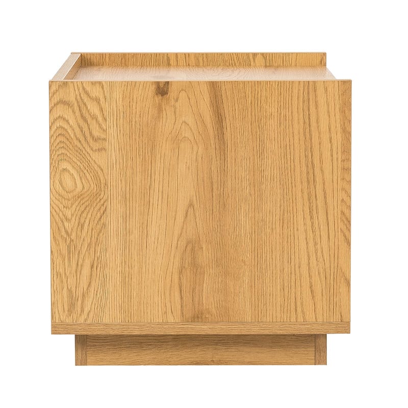 Sängbord Sacha 50x40x40 cm melamin med ekbark - brun - Förvaring - Skåp - Förvaringsskåp