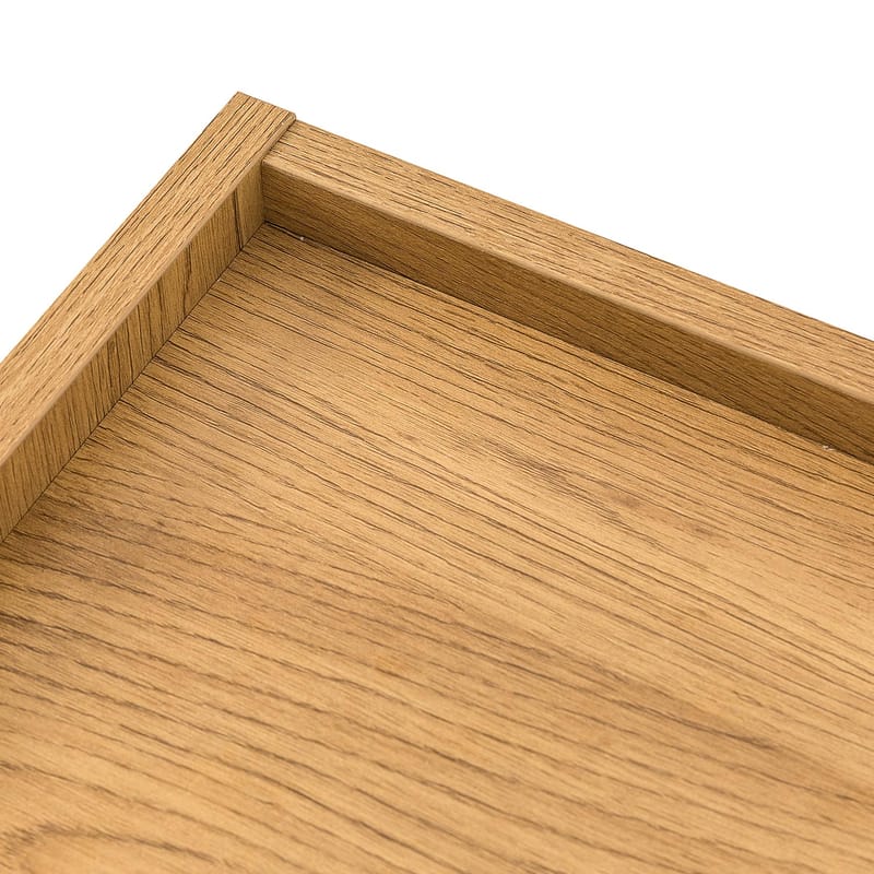 Sängbord Sacha 50x40x40 cm melamin med ekbark - brun - Förvaring - Skåp - Förvaringsskåp