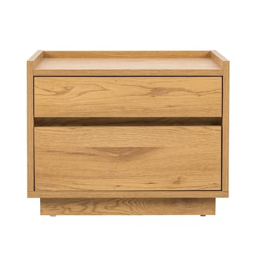 Sängbord Sacha 50x40x40 cm melamin med ekbark - brun - Förvaring - Skåp - Förvaringsskåp
