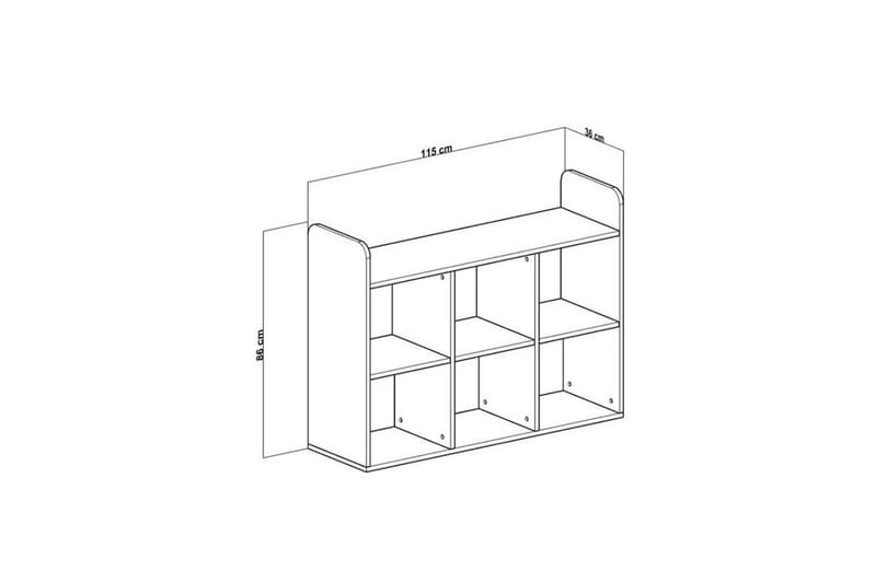 Sakarya Highboard - Vit - Förvaring - Skåp - Förvaringsskåp