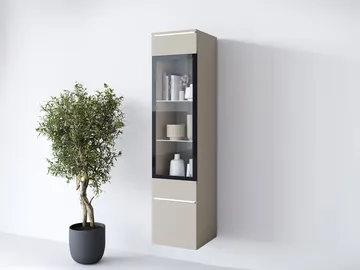 Sherie Vitrinskåp 30 cm - beige - Förvaring - Skåp - Vitrinskåp