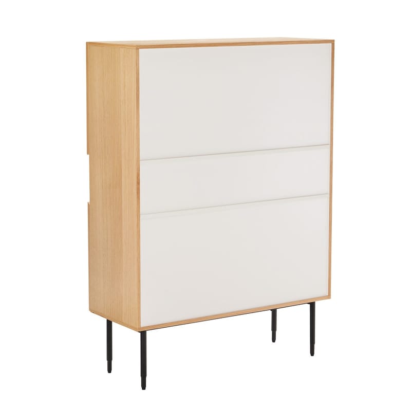 Sideboard Nate ek 100x40x140 cm - Beige - Förvaring - Skåp - Förvaringsskåp