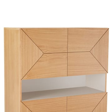 Sideboard Nate ek 100x40x140 cm - Beige - Förvaring - Skåp - Förvaringsskåp