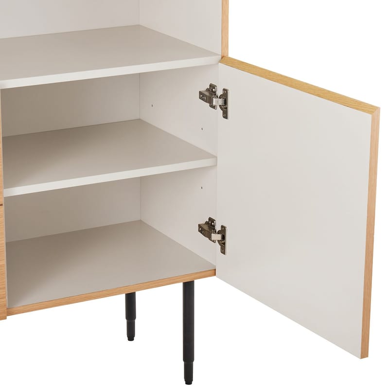 Sideboard Nate ek 100x40x140 cm - Beige - Förvaring - Skåp - Förvaringsskåp