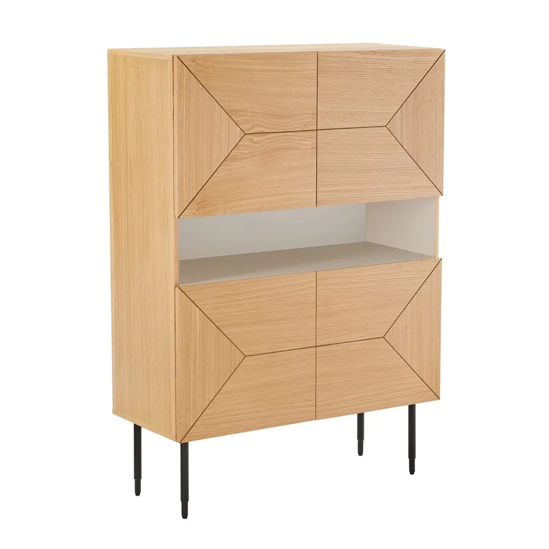 Sideboard Nate ek 100x40x140 cm, Beige