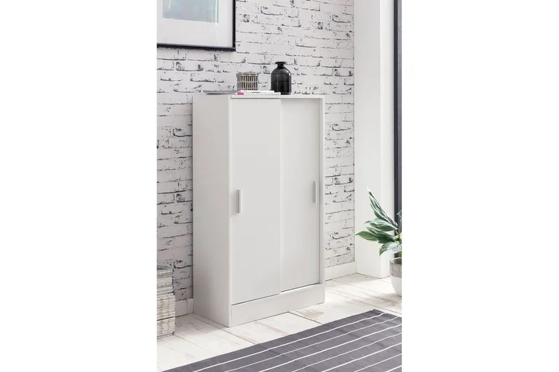 Sideboard Wohnling Melaminbelagd MDF-skjutdörrar Modern - Förvaring - Skåp - Förvaringsskåp