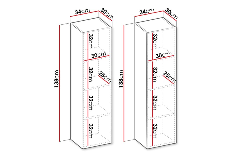 Sigmana Highboard - Beige - Förvaring - Skåp - Förvaringsskåp